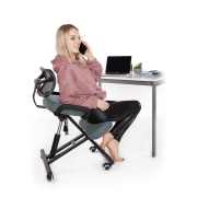 Ergonomická kľakačka, sivá/čierna, RUFUS