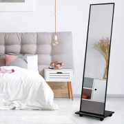 Zrkadlo na kolieskach, čierna, NEPTUN