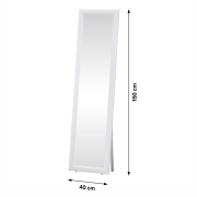 Stojanové zrkadlo, biela, LAVAL