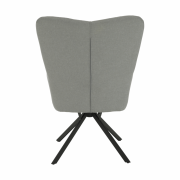 Dizajnové otočné kreslo, sivá/čierna, KOMODO