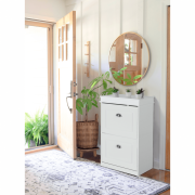 Botník, 2-radový, biela, SEBER TYP 1