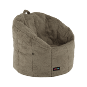 Sedací vak, svetlohnedá látka, ALMERO