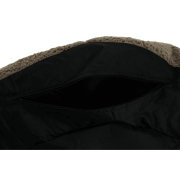 Sedací vak, svetlohnedá látka, ALMERO