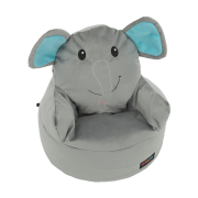 Sedací vak, sivá látka, BABY TYP 2