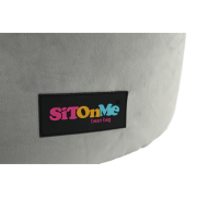 Sedací vak, sivá látka, BABY TYP 2