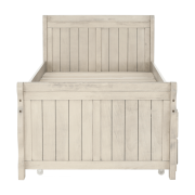 Posteľ s prístelkou, antická biela, 90x200, ANTIKO