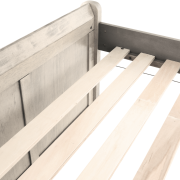 Posteľ s prístelkou, antická biela, 90x200, ANTIKO