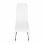 Jedálenská stolička, biela/chróm, VATENA