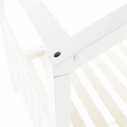 Posteľ s 2 kontajnermi, biela, ELISIA