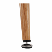 Barový stôl, čierna/dub, priemer 60 cm, IMAM