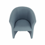 Klubové kreslo, mentolová látka, CUBA