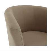 Klubové kreslo, béžová látka, CUBA