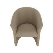 Klubové kreslo, béžová látka, CUBA