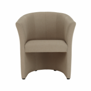 Klubové kreslo, béžová látka, CUBA