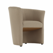 Klubové kreslo, béžová látka, CUBA