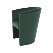 Klubové kreslo, smaragdová látka, CUBA