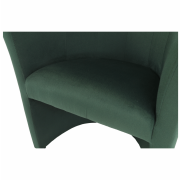 Klubové kreslo, smaragdová látka, CUBA