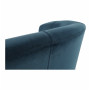 Klubové kreslo, modrá látka, CUBA