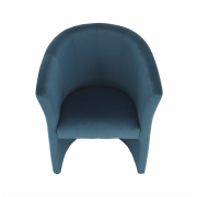 Klubové kreslo, modrá látka, CUBA