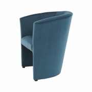 Klubové kreslo, modrá látka, CUBA