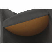 Klubové kreslo, sivá látka, CUBA