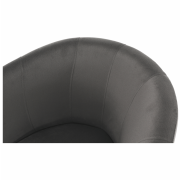 Klubové kreslo, sivá látka, CUBA