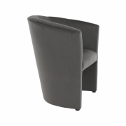 Klubové kreslo, sivá látka, CUBA