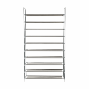 10-radový botník, sivá, FILOU