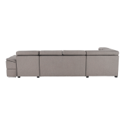 Sedacia súprava, sivohnedá Taupe, pravá, SEGORIA ROH U