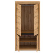 Vešiaková skriňa s policou, dub wotan, TORONTA F