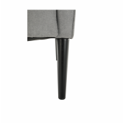 Kreslo ušiak, sivá/čierna, BREDLY