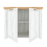 Komoda J, dub craft zlatý/dub craft biely, SUDBURY