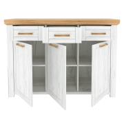 Komoda G, dub craft zlatý/dub craft biely, SUDBURY