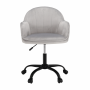 Kancelárske kreslo, Velvet látka svetlosivá/čierna, EROL