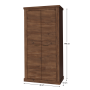 Vešiaková skriňa AR1, dub stirling, HILARD