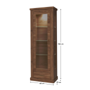 Vitrína AR2, dub stirling, HILARD