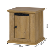 Nočný stolík MZ19, dub grand, LEON