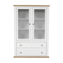 Vitrína MZ5, biela/dub grand, LEON