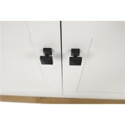 Komoda MZ10, biela/dub grand, LEON