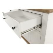 Komoda MZ10, biela/dub grand, LEON