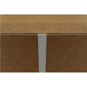 Barová komoda MZ8, biela/dub grand, LEON