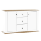 Komoda MZ11, biela/dub grand, LEON