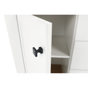 Komoda MZ11, biela/dub grand, LEON