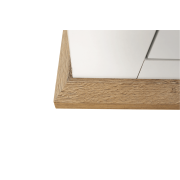 Komoda MZ11, biela/dub grand, LEON