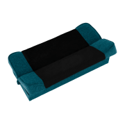 Rozkladacia pohovka, tyrkysová/čierna, ASIA NEW