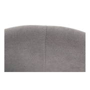 Klubové kreslo s taburetom, sivá, ROSE