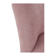 Klubové kreslo s taburetom, púdrová ružová, ROSE