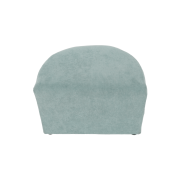 Klubové kreslo s taburetom, mentolová, ROSE