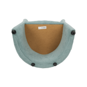 Klubové kreslo s taburetom, mentolová, ROSE