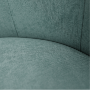 Klubové kreslo s taburetom, mentolová, ROSE